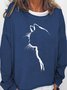 Womens Funny Cute Cat Lover Sweatshirts