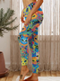 Women Funny Regular Fit Cat Leggings