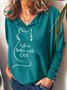 Womens Cat Lover Sweatshirt