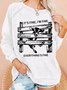 Womens Funny Goat It's Fine I'm Fine Everything Is Fine Casual Sweatshirt