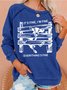 Womens Funny Goat It's Fine I'm Fine Everything Is Fine Casual Sweatshirt