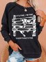 Womens Funny Goat It's Fine I'm Fine Everything Is Fine Casual Sweatshirt