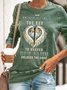 Womens Jesus Is The Key Casual Sweatshirt