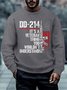 Men Veteran Thing You Wouldn’t Understand Text Letters Sweatshirt