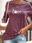 Womens Dog love, dog love saying with dog paw, dog lover Casual Sweatshirt