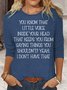 Womens Little Voice Inside Your Head Top