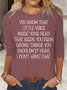 Womens Little Voice Inside Your Head Top