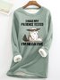 Women's Funny I Had My Patience Test Grumpy Cat Animal Crew Neck Sweatshirt