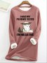 Women's Funny I Had My Patience Test Grumpy Cat Animal Crew Neck Sweatshirt
