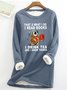 Women's Owl That’s What I Do I Read Books I Drink Tea And I Know Things Warmth Fleece Sweatshirt