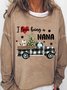 Nana Christmas Gift I Love Being A Nana Womens Sweatshirt