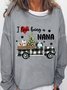 Nana Christmas Gift I Love Being A Nana Womens Sweatshirt