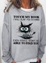 Women's Reading Book Lover Crew Neck Casual Sweatshirt