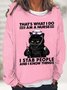 Women‘s Funny Word That's What I Do I Am A Nurse Simple Crew Neck Text Letters Sweatshirt