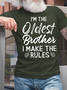 Lilicloth X Abu Gift For Brother I'm The Oldest Brother Mens T-Shirt
