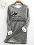 Women's Gigi Like A Grandmother But So Much Cooler Text Letters Loose Simple Sweatshirt