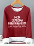 Gift For Great-Grandma Mom Grandma Great-Grandma Womens Warmth Fleece Sweatshirt