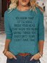 Womens Little Voice Inside Your Head Top