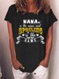 Lilicloth X Y Nana Is The Name And Spoiling Is The Game Womens T-Shirt