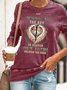 Womens Jesus Is The Key Casual Sweatshirt