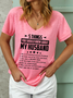 Five Things About My Husband Shirt & Top