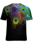 Lilicloth X Paula Women's Peacock Feathers Print T-Shirt