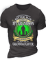 Men's I Asked God To Make Me A Better Man T-shirt, Perfect Gift For Grandpa Shamrock St Patricks Day Casual  Letters T-Shirt