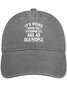 Men's It Is Weird Being The Same Age As Old People Funny Graphic Printing Regular Fit Adjustable Denim Hat Regular Fit Adjustable Denim Hat