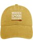 Men's Wooden Spoon Suvivor Funny Graphic Printing Regular Fit Adjustable Denim Hat