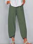 Women Cotton Pant Spring Summer Casual Pant