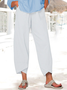 Women Cotton Pant Spring Summer Casual Pant
