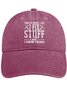 Men's /Women's That's What I Do I Fix Stuff And I Know Things Funny Graphic Printing Regular Fit Adjustable Denim Hat