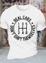 Men's Real Cars Don't Shift Themselves Funny Graphic Printing Cotton Casual Text Letters T-Shirt