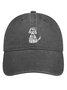 Dog Pattern Denim Hat