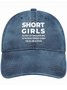 Men's /Women's Short Girls God Only Things Grow Until They Perfect  Funny Graphic Printing Regular Fit Adjustable Denim Hat