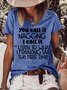 Women's funny Letters You call it nagging Casual Crew Neck T-Shirt