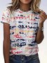 Women’s Abstract Graphic Casual T-Shirt