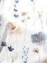 Women's Crew Neck Floral Casual Solid Drop Shoulder T-Shirt