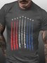Men's Red White Blue Air Force Flyover Cotton Casual T-Shirt