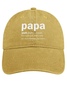 Men's Papa Like A Grandpa Only Cooler See Also Superhero Handsome Funny Adjustable Denim Hat