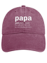 Men's Papa Like A Grandpa Only Cooler See Also Superhero Handsome Funny Adjustable Denim Hat