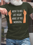 Men's Funny Old Age Woke Up This Morning Cotton Text Letters T-Shirt