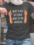 Men's Funny Old Age Woke Up This Morning Cotton Text Letters T-Shirt