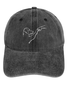 Men’s Dog Fist Bump Casual Regular Fit Adjustable Denim Hat