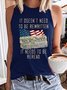 Women's It Doesn't Need To Be Rewritten It Needs To Be Reread We The People Print Crew Neck Tree Casual Tank Top