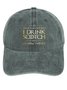 Men's /Women's That's What I Do I Drink Scotch And I Know Things Graphic Printing Regular Fit Adjustable Denim Hat