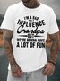 Men's Funny I Am A Bad Influence Grandpa But We Are Gonna Have A Lot Of Fun Graphic Printing Crew Neck Casual Cotton Text Letters T-Shirt