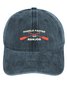 Men's /Women's Paddle Faster I Hear Banjos Graphic Printing Regular Fit Adjustable Denim Hat