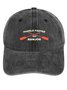 Men's /Women's Paddle Faster I Hear Banjos Graphic Printing Regular Fit Adjustable Denim Hat