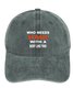 Men's /Women's Who Needs Hair With A Body Like This Graphic Printing Regular Fit Adjustable Denim Hat